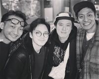 林遣都＆波岡一喜＆好井まさお＆村田秀亮「火花」メンバーが忘年会 4ショットにファン歓喜