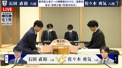 佐々木勇気八段が2期連続挑戦決めるか、今期好調の石田直裕六段が追いつくか！挑決三番勝負第2局は角換わりの出だしに／将棋・竜王戦