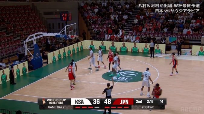 「サウジが泣いちゃう」「レベチすぎる」八村塁の“超速スリー”に衝撃！解説も「またタフショット」と大絶叫【バスケW杯予選】 4枚目