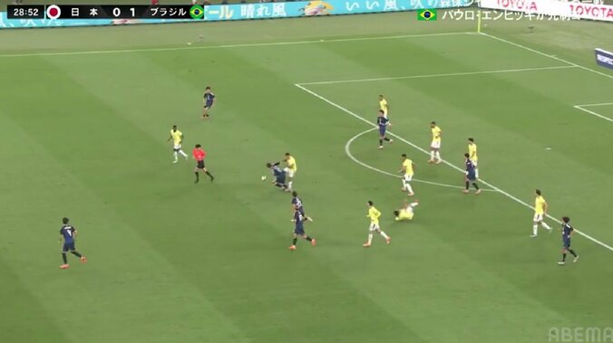 【映像】ブラジルのカウンターを封じたトリプルタックル