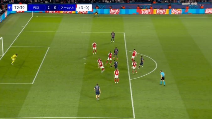 驚愕！ PSGサイドバックの“ストライカー級ゴラッソ”にSNS騒然「SBですよね？」「戦術を破壊するハキミ」【CL準決勝】 5枚目