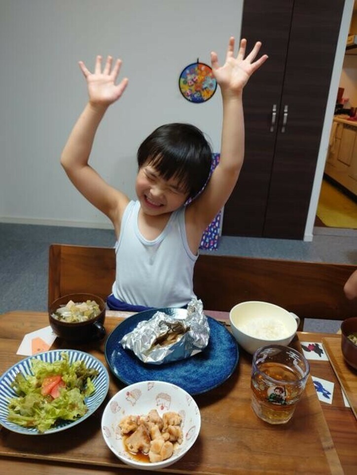  山田花子、息子達のリアクションが違った夕食「兄弟でも、食の好みはバラバラ」 