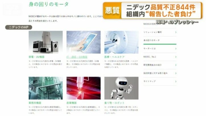 主力製品のモーター