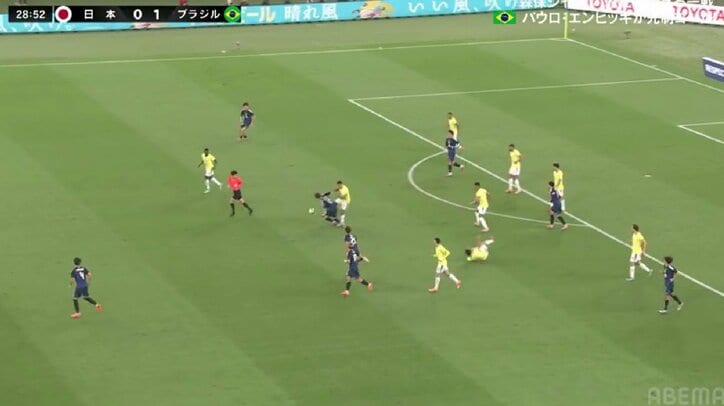 【映像】ブラジルのカウンターを封じたトリプルタックル