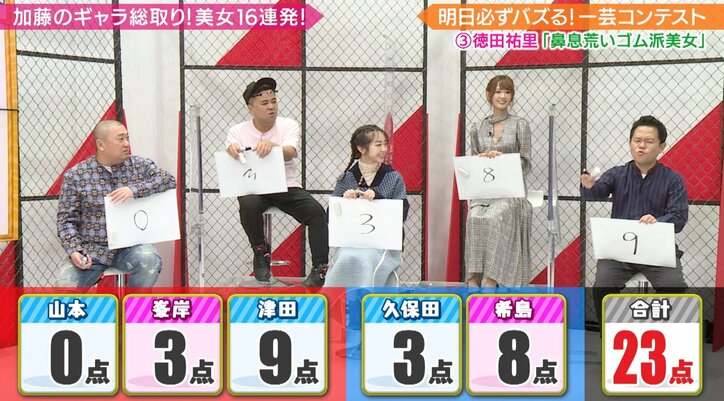 ダイアン津田篤宏、恵比寿マスカッツ希島あいりの天然に見せ場を潰されトホホ顔