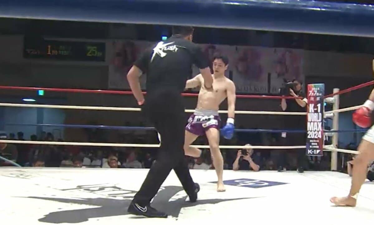 ダメだ…カラダが勝手に…“踊る”ように崩れ落ちる衝撃KO テンプルへの