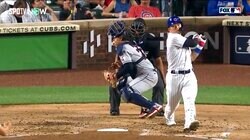 鈴木誠也、相手捕手のマスクを吹っ飛ばす強烈フルスイング！4試合ぶりスタメン試合は2打席連続フルカウントで粘り強い攻防を披露