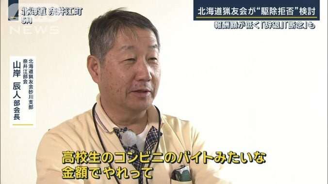 北海道猟友会砂川支部奈井江部会・山岸辰人部会長