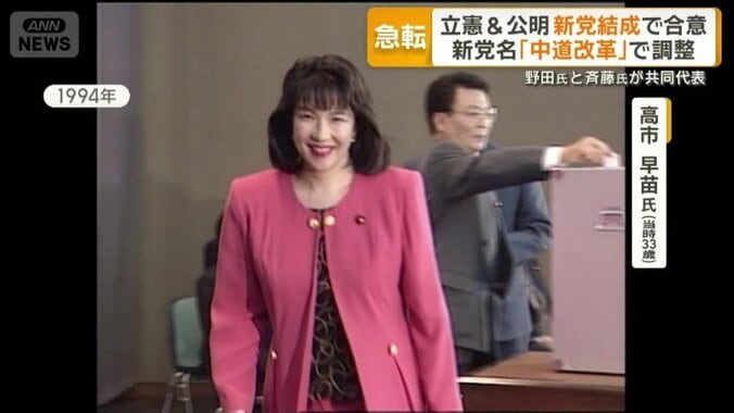 高市早苗氏（当時33歳）　1994年