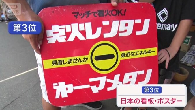 第3位　日本語の看板やポスター