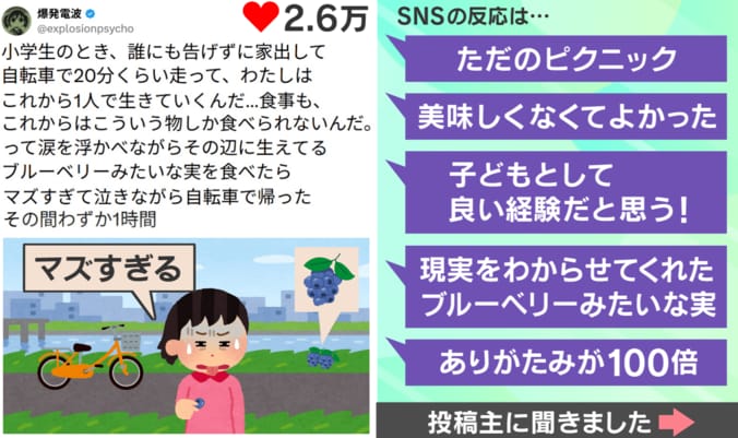 誰にも告げずに家出して…