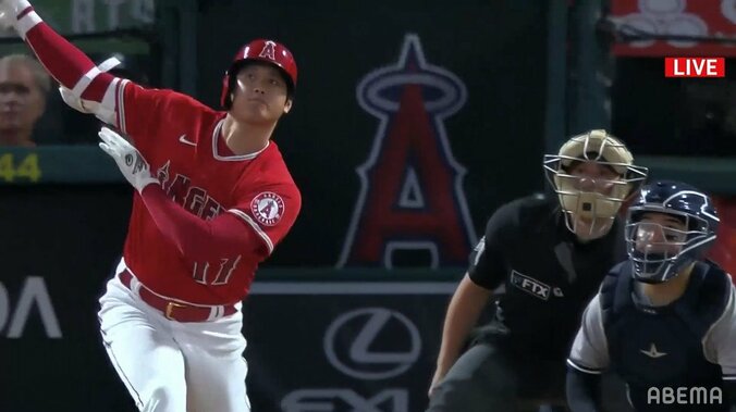 大谷翔平、第3打席で29号アーチ MVP争うジャッジの前で1発 1枚目