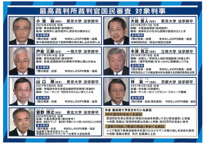 「任命されたら生活変わった」元最高裁裁判官を直撃！わかりにくい「国民審査」の問題点 6枚目