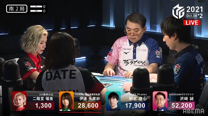 ベテラン沢崎、とっさの“お嬢様ポーズ”に視聴者ほっこり 解説者も「後で見返してみて!」/麻雀・Mリーグ