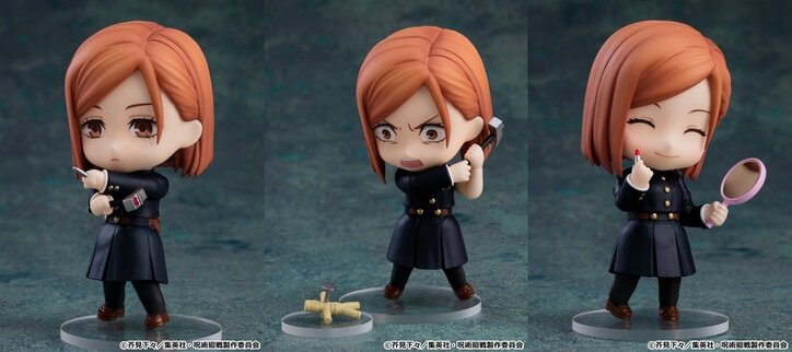 「呪術廻戦」釘崎野薔薇がねんどろいどになって登場！釘・金槌・藁人形のほか、メイク道具パーツも付属