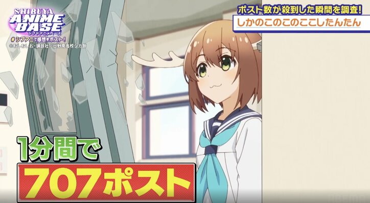 【写真・画像】今期大本命(!?)アニメ『しかのこのこのここしたんたん』1分間で748ポストと驚異の数字を叩き出したシーンは? 18枚目