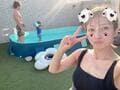  辻希美、帰宅した夫・杉浦太陽らと満喫したプール遊び「さっきまでずっと入っておりました」 