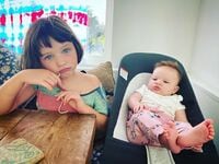 母親譲りのブルーの瞳…ミラ・ジョヴォヴィッチの娘たちが可愛すぎて話題に