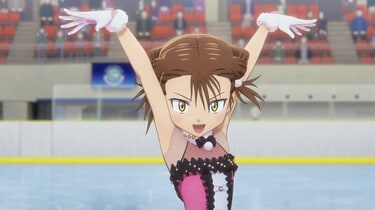逆転を狙うミケは2回転のコンビネーションに挑む！アニメ