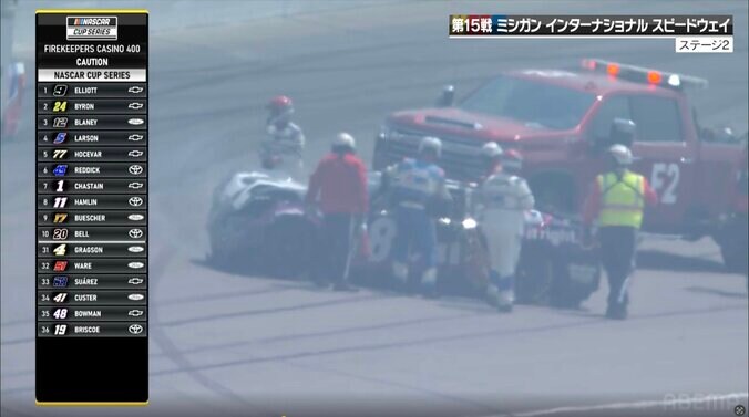 ドライバーの身が案じられたが無事脱出