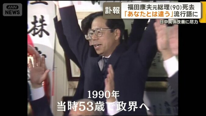 1990年、53歳で政界入り