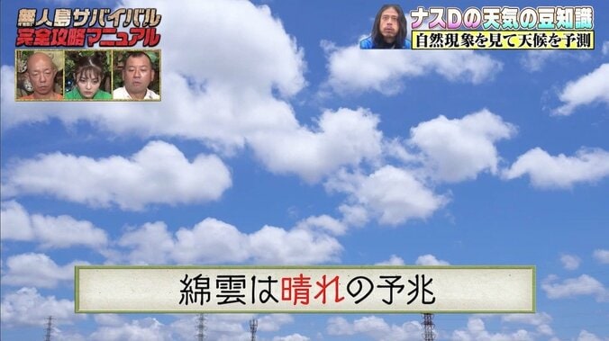 ナスDが明かす天気の豆知識「サバイバルをする上で天気を事前に知る事はとても重要」【写真・イラスト付き】 4枚目