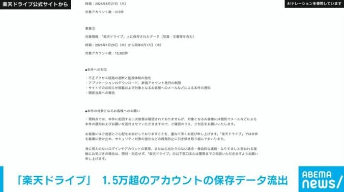楽天ドライブ公式サイトより