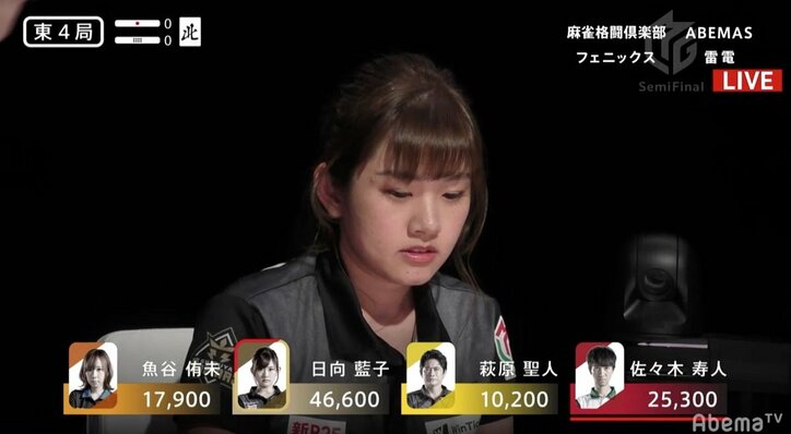 藍子と愛と“ I believe ” ABEMAS日向がセミファイナル・チーム初勝利／麻雀・Mリーグ