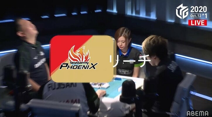 くわえる指、のけぞる背中…中年雀士のリアクションにファンが萌え/麻雀・Mリーグ