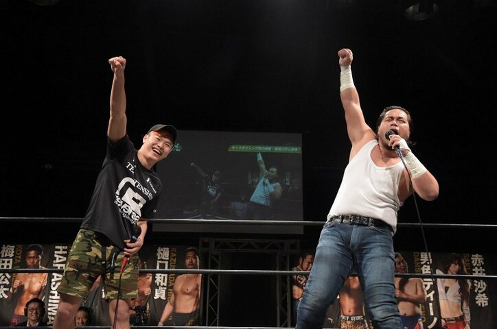 “カリスマ号泣師”大家健vs“神童”那須川天心、「ケツキック」前に対峙！