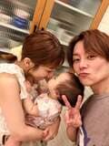 杉浦太陽、妻の辻希美と次女・夢空ちゃんとの密着家族ショットを公開