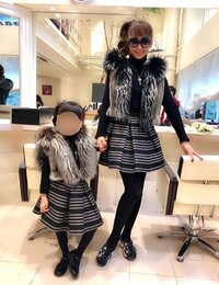 神田うの『娘とヘアーセット』