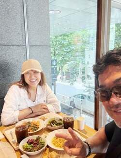 北斗晶、夫・佐々木健介と銀座でランチを満喫「東京は…高いね～」 