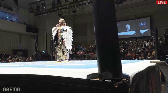 問題の鉄柱（写真手前）