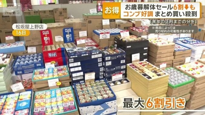 最大6割引きの松坂屋上野店の食品セール