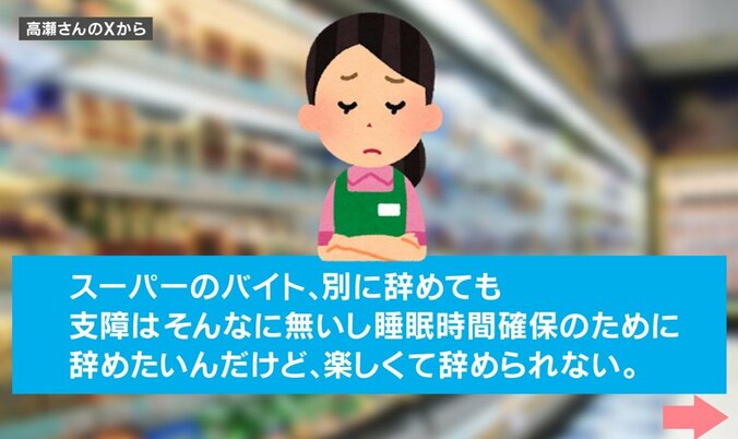 スーパーのバイトに関する投稿