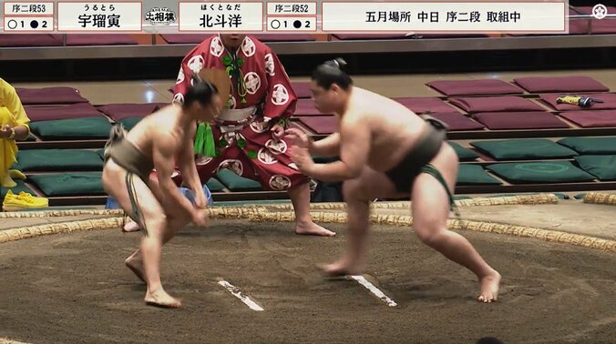 62キロの超軽量力士、立ち合いで“謎”の動き「何か狙ってた?」「衝撃光景」ファン困惑 3枚目