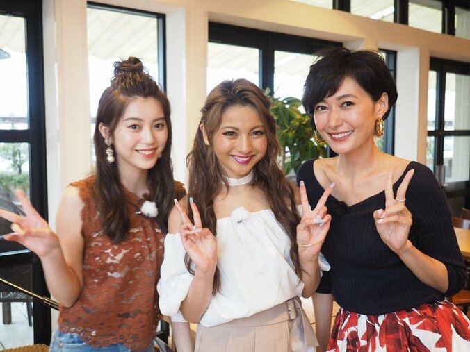 田丸麻紀、ゆきぽよ＆ちゃんえなとの3ショット「ギャル語を教えてもらったり」 1枚目