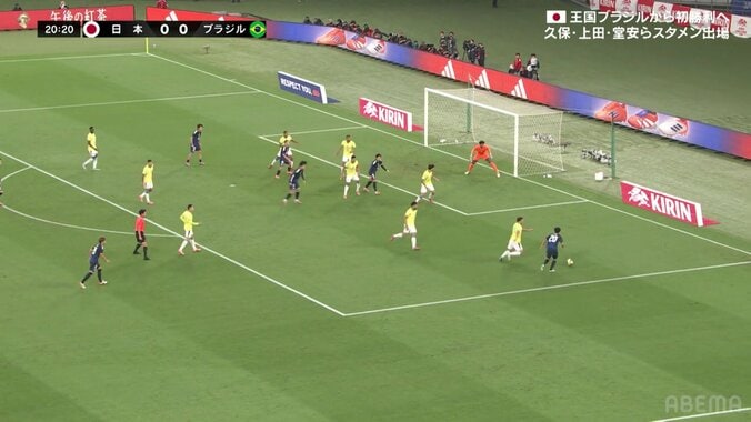 「レベチ」久保建英、ブラジル代表を揺さぶる“仕掛け”に脚光「久保の右足きた」ボディフェイント→急加速縦突破→股抜きグラウンダークロスの一部始終 3枚目