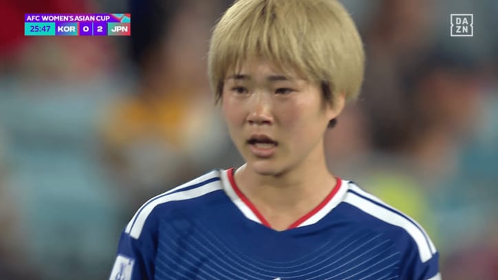 衝撃弾を決めた浜野まいか