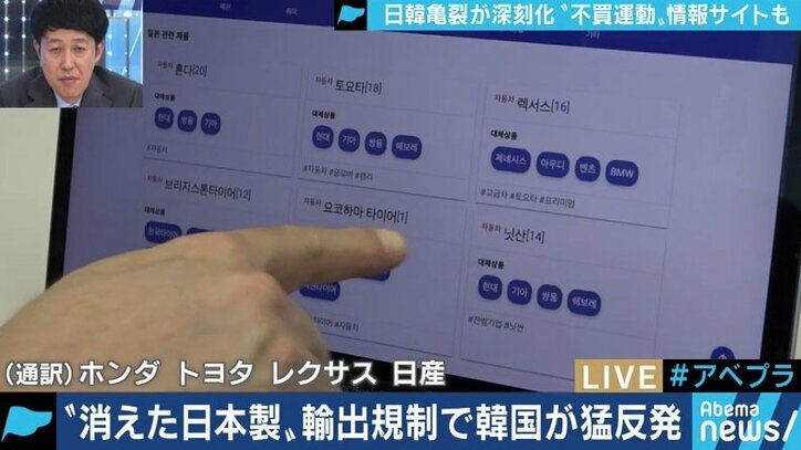韓国で日本製品の不買運動サイト「NO NO JAPAN」も…”フジテレビに乱入したのは一般の学生ではない。冷静な報道を”