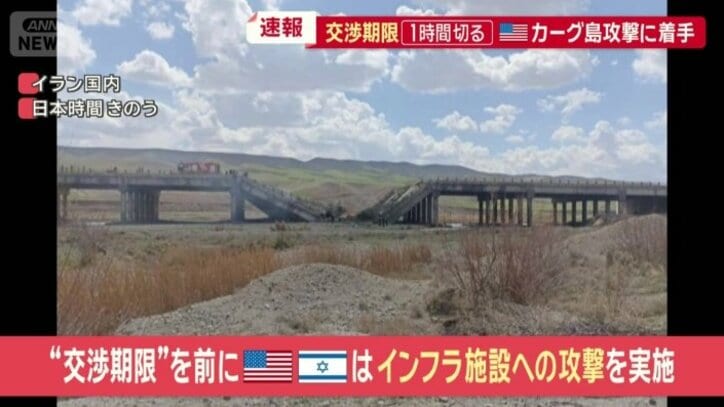 イラン国内のインフラ施設への攻撃