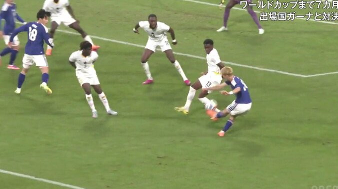 【映像】相手守備翻弄の左足ニア抜きシュート