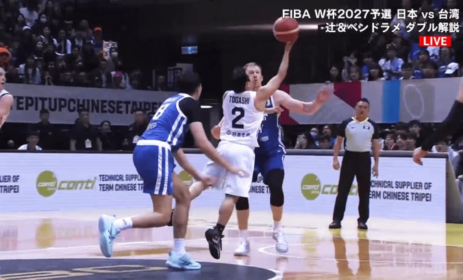 フローターショットを放つ富樫勇樹