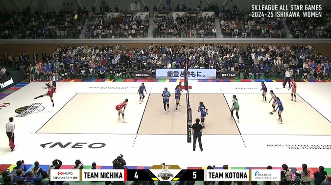 まさかの天井サーブ