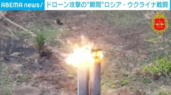 ドローン爆発の瞬間