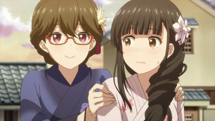 アニメ「継母の連れ子が元カノだった」第12話(最終回)先行カット&あらすじ公開!夏祭りに行った結女と水斗は…