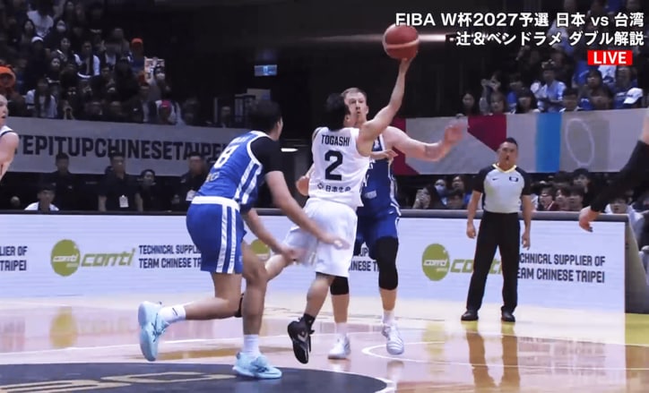 フローターショットを放つ富樫勇樹