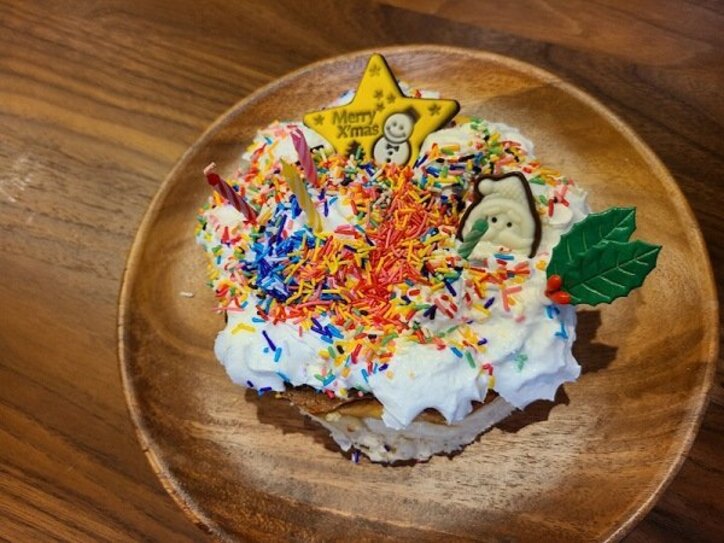 小原正子、子ども達と作ったケーキを披露「手作り感半端ないですが」