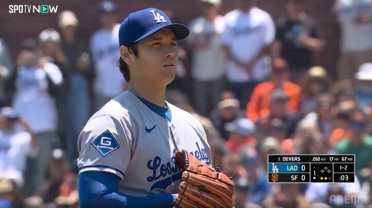 【写真・画像】敵地騒然！タイムを取っただけで…投手・大谷に球場“異例”対応　激しいブーイング起きるも直後の快投に「半端ない」「怪物」　1枚目